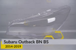 Скло фари Subaru Outback BN BS (2014-2017) дорест ліве