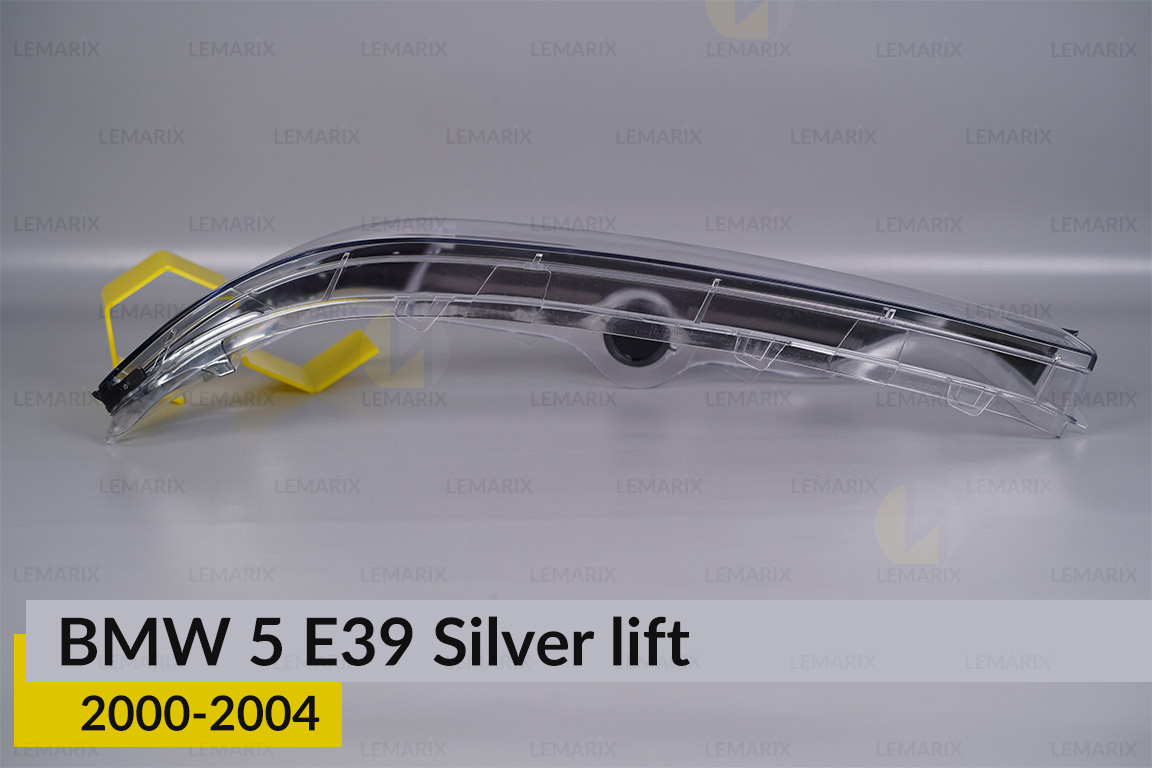 Скло фари BMW 5 E39 Silver (2000-2004) рест праве