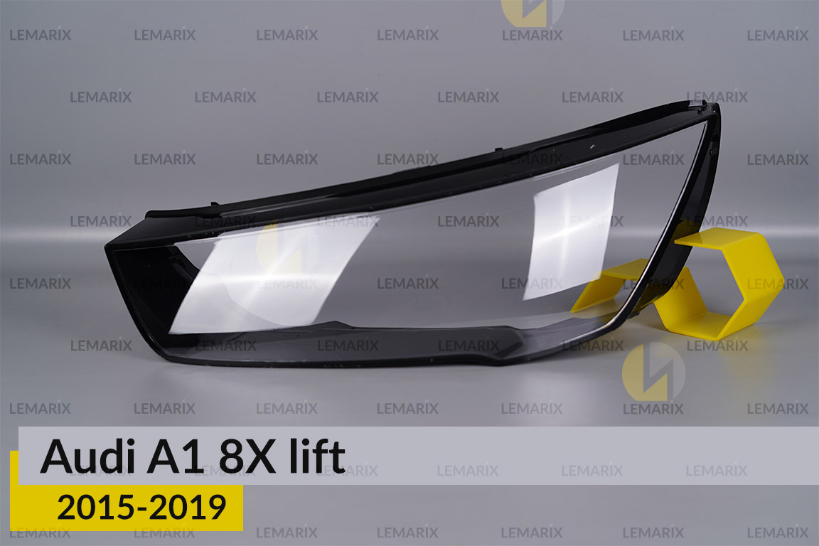 Скло фари Audi A1 8X (2015-2019) рест ліве