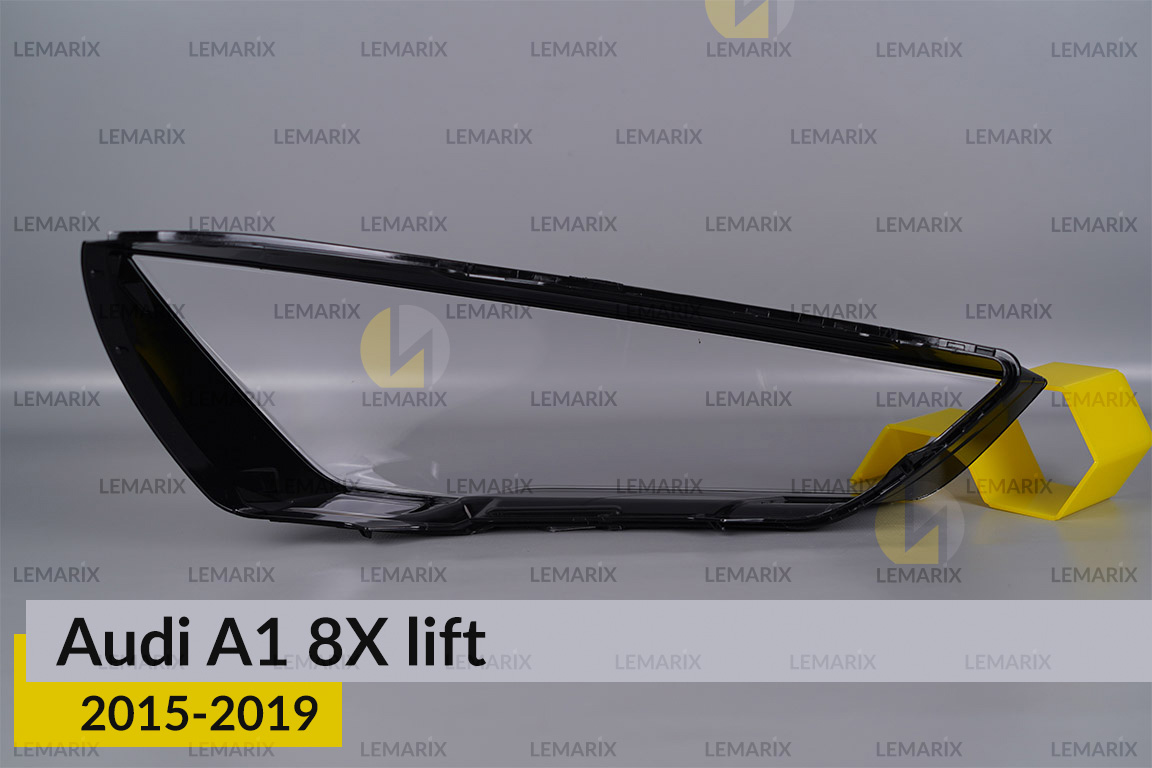 Скло фари Audi A1 8X (2015-2019) рест ліве