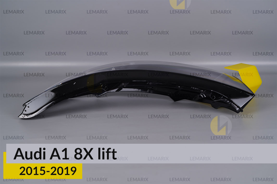 Скло фари Audi A1 8X (2015-2019) рест ліве