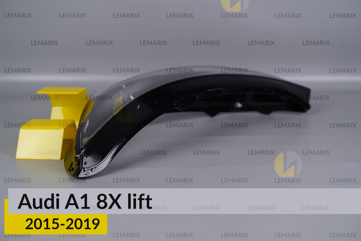 Скло фари Audi A1 8X (2015-2019) рест ліве