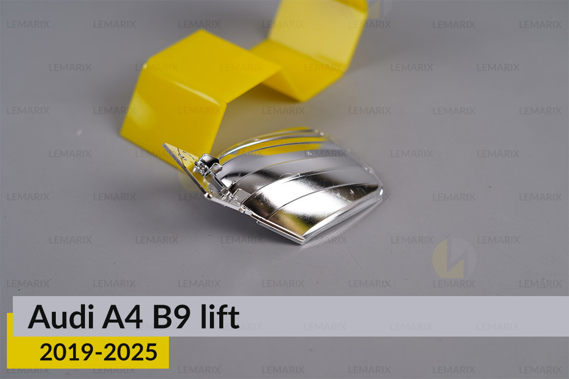 Хромована маска рефлектора Audi A4 B9 (2019-2025) рест ліва