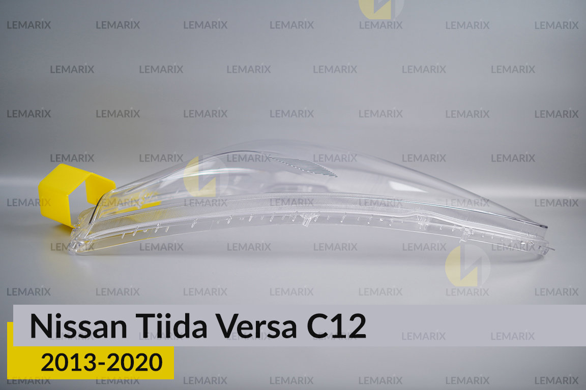Скло фари Nissan Tiida Versa C12 (2013-2020) ліве