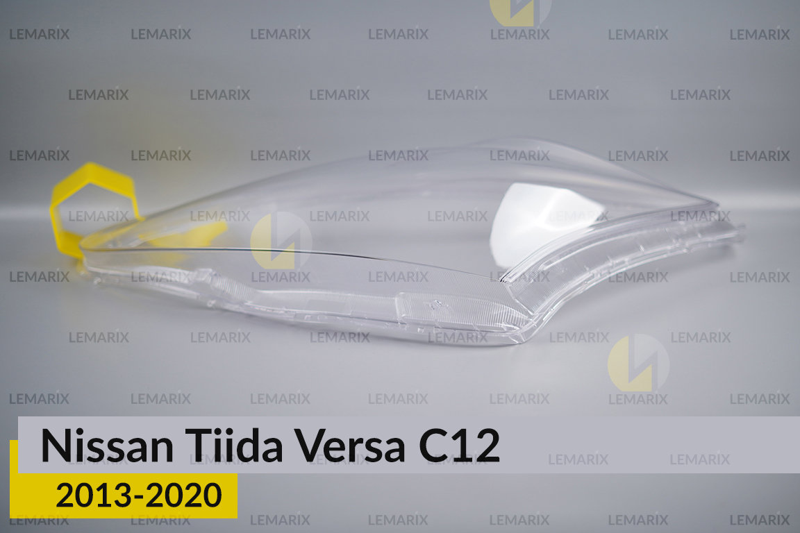 Скло фари Nissan Tiida Versa C12 (2013-2020) ліве