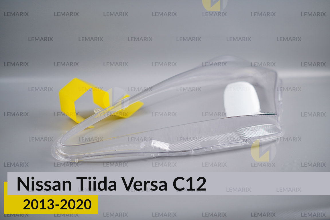 Скло фари Nissan Tiida Versa C12 (2013-2020) ліве