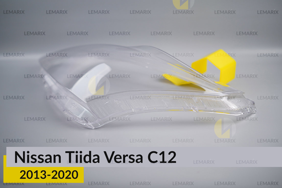 Скло фари Nissan Tiida Versa C12 (2013-2020) ліве