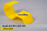 Хромований декор внутрішній Audi A3 8V LED (2016-2020) рест лівий