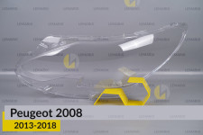 Стекло фары Peugeot 2008 (2013-2018) левое
