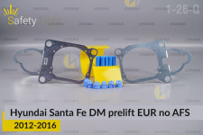 Перехідна рамка для Hyundai Santa Fe DM EUR no AFS (2012-2016) дорест