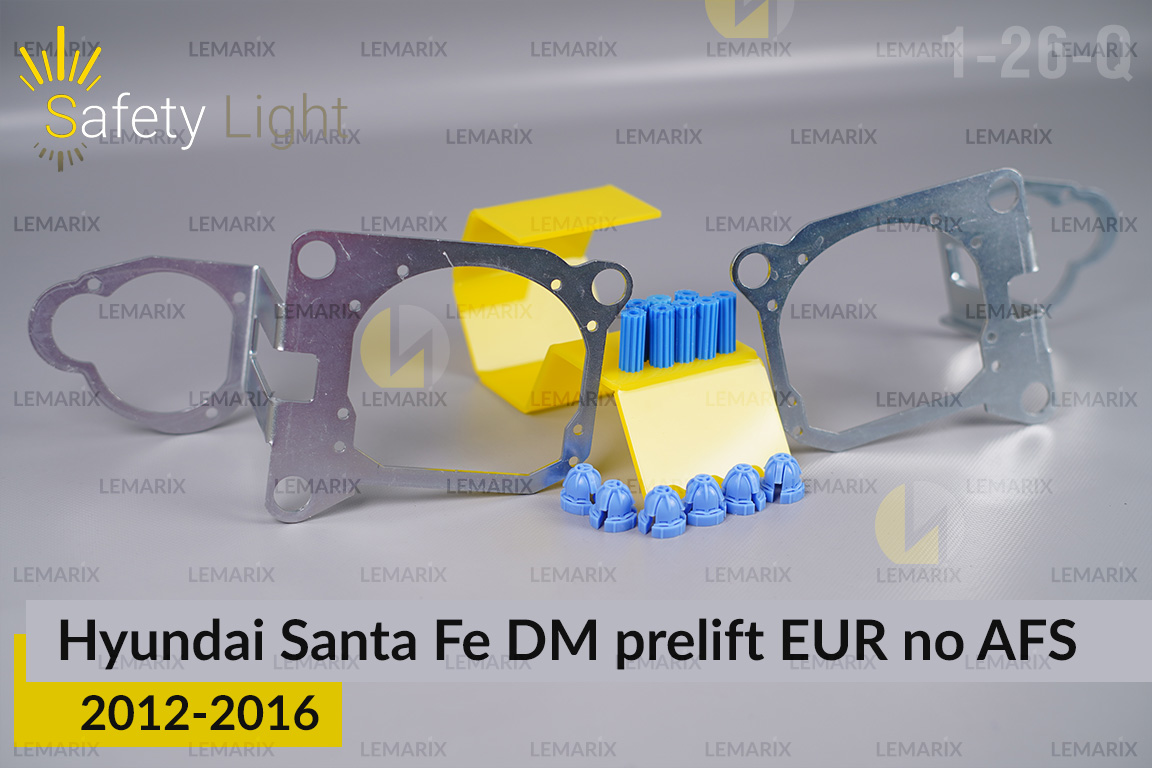 Перехідна рамка для Hyundai Santa Fe DM EUR no AFS (2012-2016) дорест