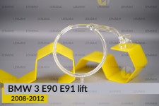 Кільце світловод фари BMW 3 E90 E91 (2008-2012) рест велике зовнішнє angel eyes праве