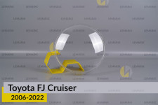 Скло фари Toyota FJ Cruiser (2006-2022) праве
