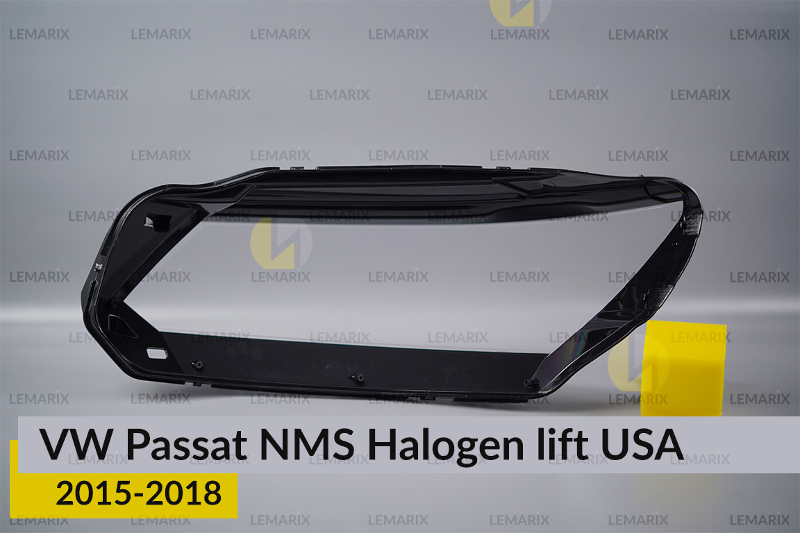 Скло фари VW Volkswagen Passat NMS Halogen USA (2015-2018) рест праве