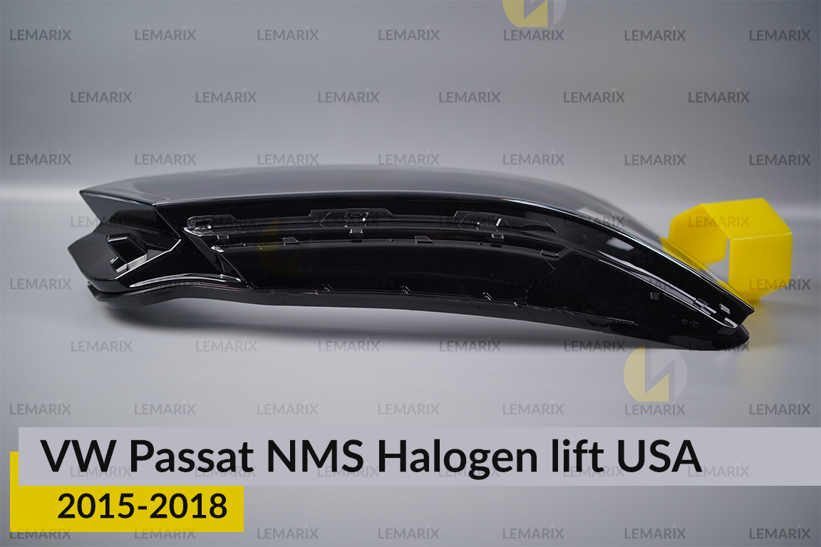 Скло фари VW Volkswagen Passat NMS Halogen USA (2015-2018) рест праве