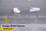 Скло фари Dodge RAM Xenon (2008-2019) праве