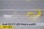 Блок світловода фари Audi Q5 FY LED Matrix (2017-2020) дорест короткий зовнішній лівий