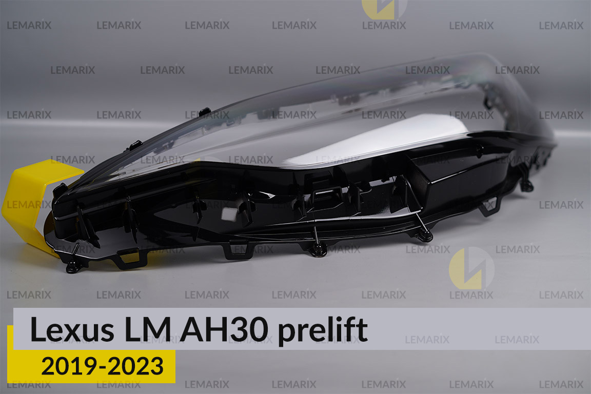 Скло фари Lexus LM AH30 (2019-2023) дорест ліве