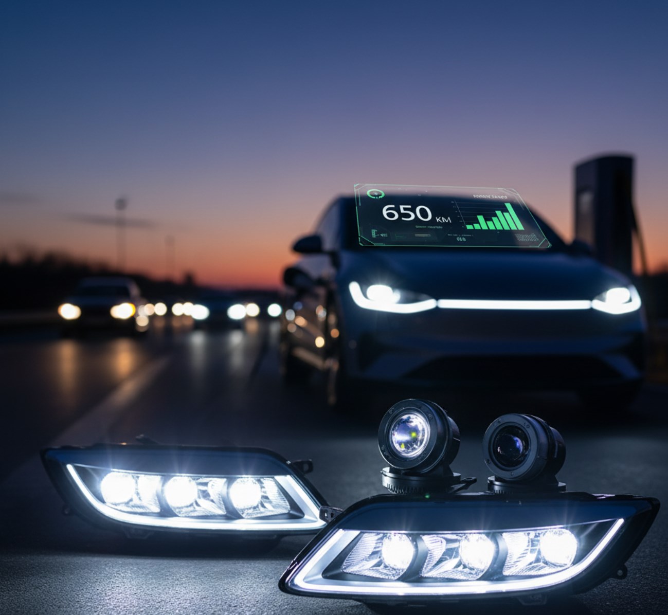 Фари для електромобілів: чому енергоефективність критично важлива