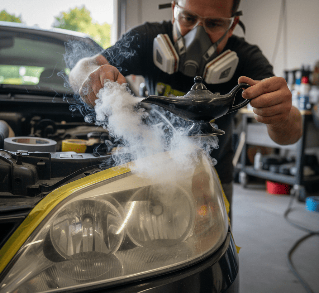 Хімічне відновлення фар (паром): Чи варто робити?