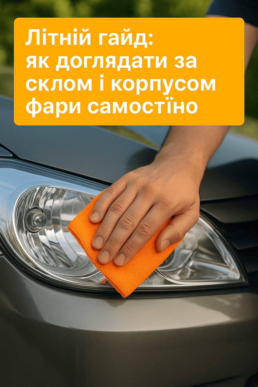 Літній гайд: як доглядати за склом і корпусом фари самостійно