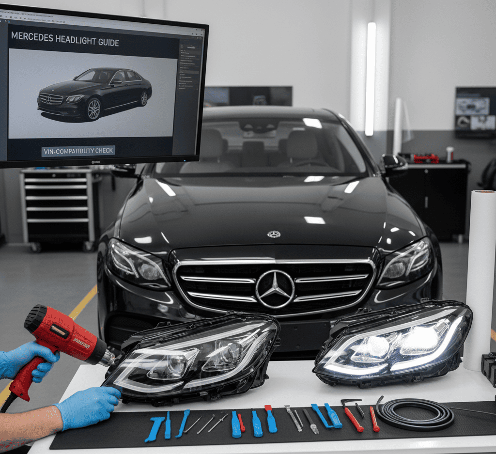 Скло та корпус фар Mercedes: Повний гід з вибору, заміни та модернізації для бездоганного світла