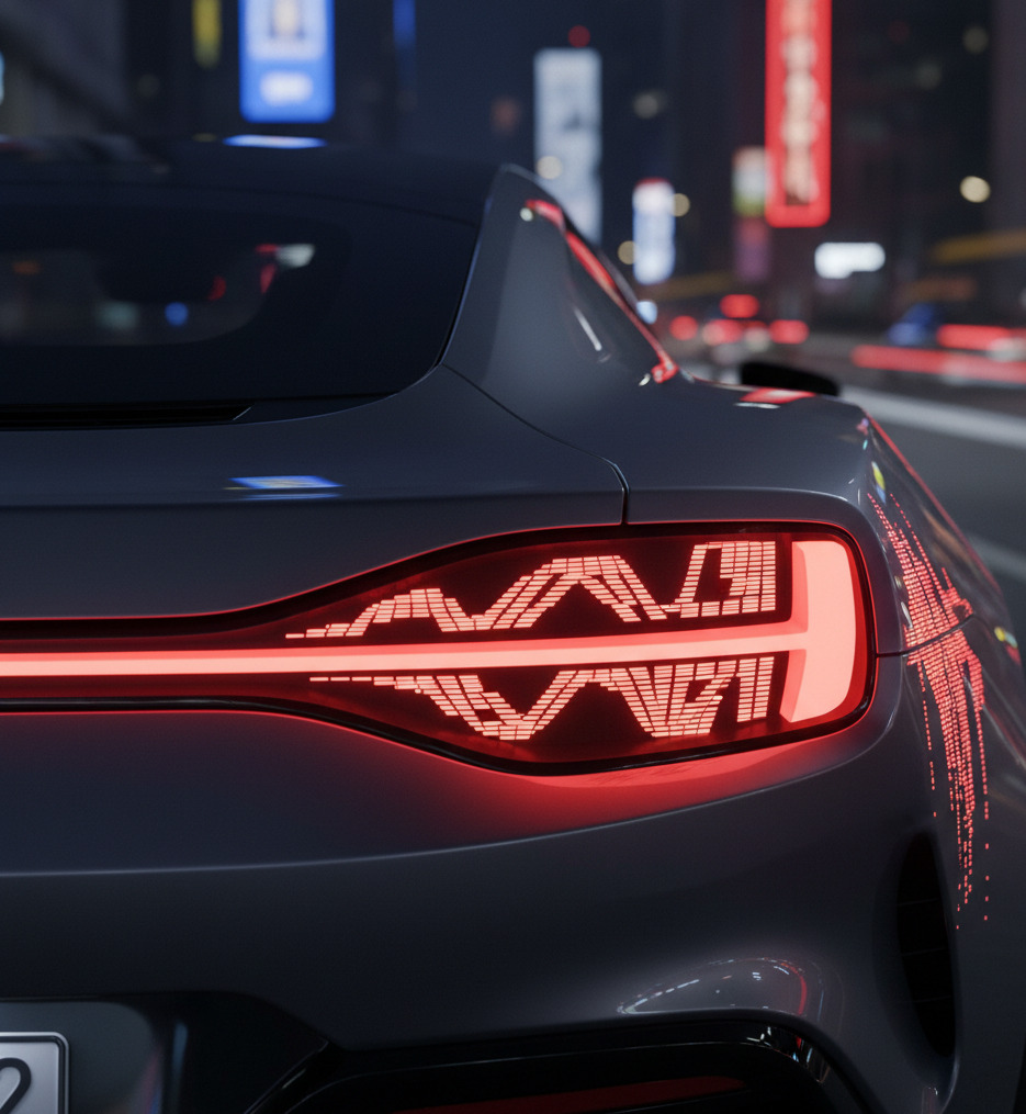 OLED задні ліхтарі: гнучкі та програмовані