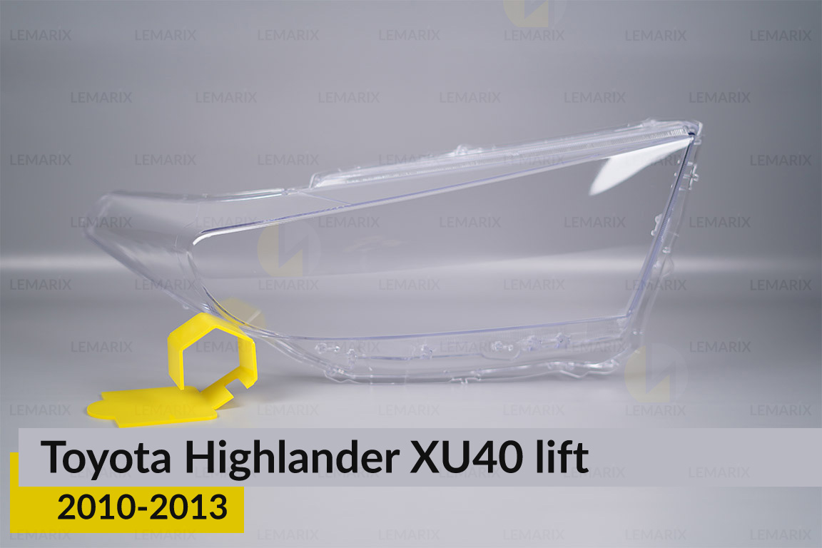 Скло фари Toyota Highlander XU40