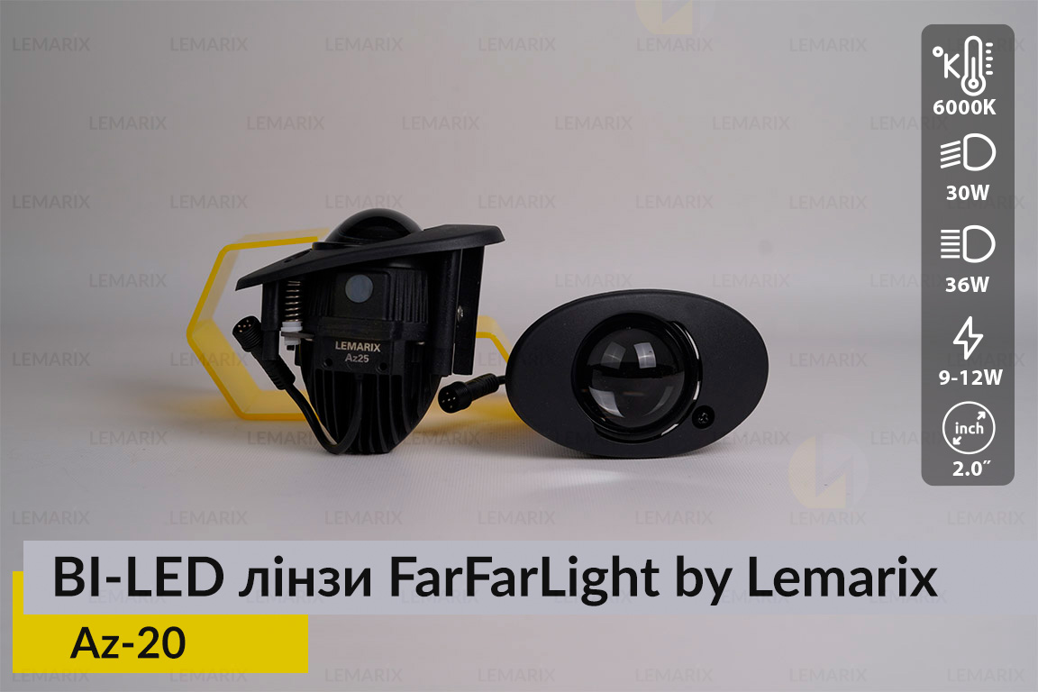 Протитуманні BI-LED лінзи FarFarLight by Lemarix серії Azul – Az20